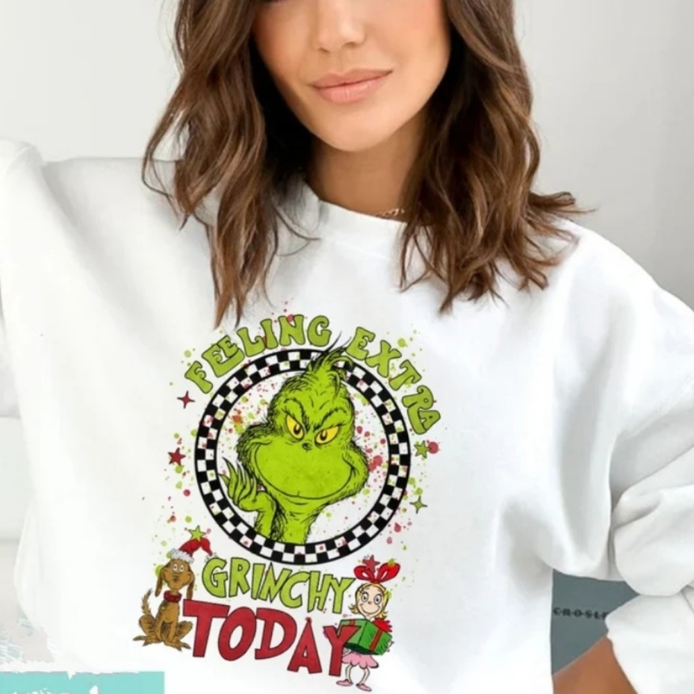 Feeling Extra Grinchy Today high-quality DTF Transfer sheet. 3 For $15 - Picture 2 of 2